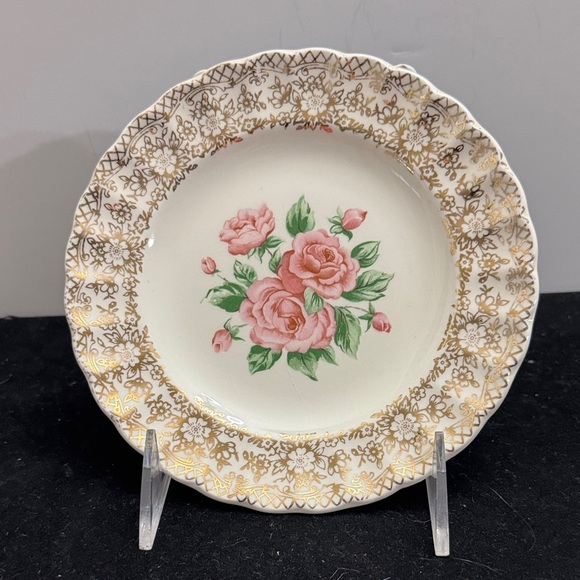 2 Vintage American Limoges dessert/bread plate pattern K–S518 warranted 22k gold - Picture 2 of 6